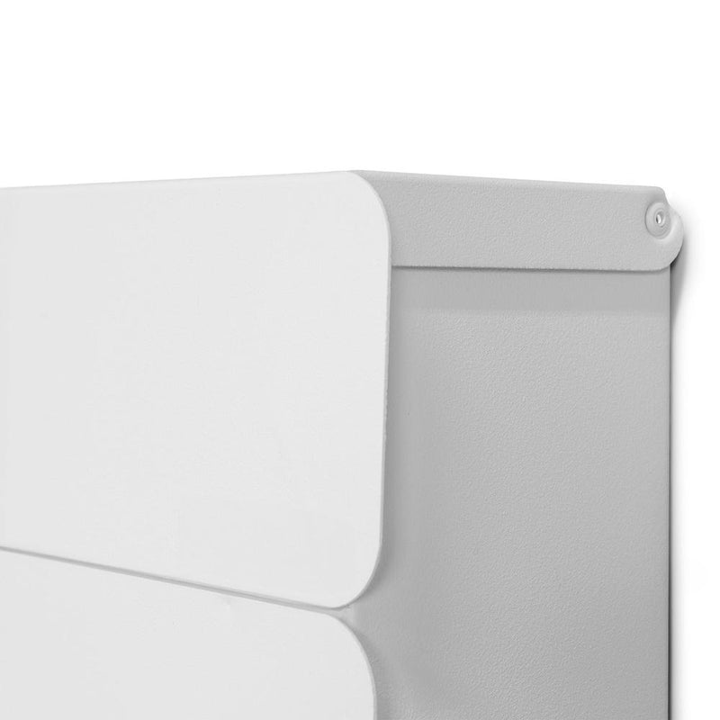 Brievenbus INBOX Staal Wit 39x11x40cm Spinder Design-Opbergdozen en manden-Spinder