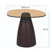 Brix Bijzettafel Glas Bruin 43 cm-Bijzettafels-Livingfurn