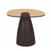 Brix Bijzettafel Glas Bruin 43 cm-Bijzettafels-Livingfurn