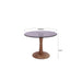 Brix Bijzettafel Glas Bruin 60 cm 60x60x45 cm-Bijzettafels-Livingfurn