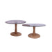 Brix Bijzettafel Glas Bruin 60 cm-Bijzettafels-Livingfurn