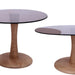 Brix Bijzettafel Glas Bruin 60 cm-Livingfurn