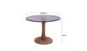 Brix Bijzettafel Glas Bruin 60 cm-Livingfurn