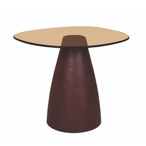 Brix Bijzettafel Glas Rood 43 cm-Livingfurn