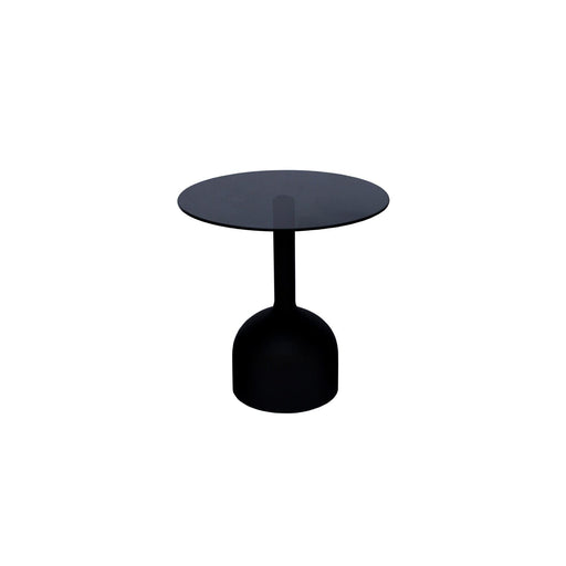 Brix Bijzettafel Glas Zwart 55 cm-Livingfurn