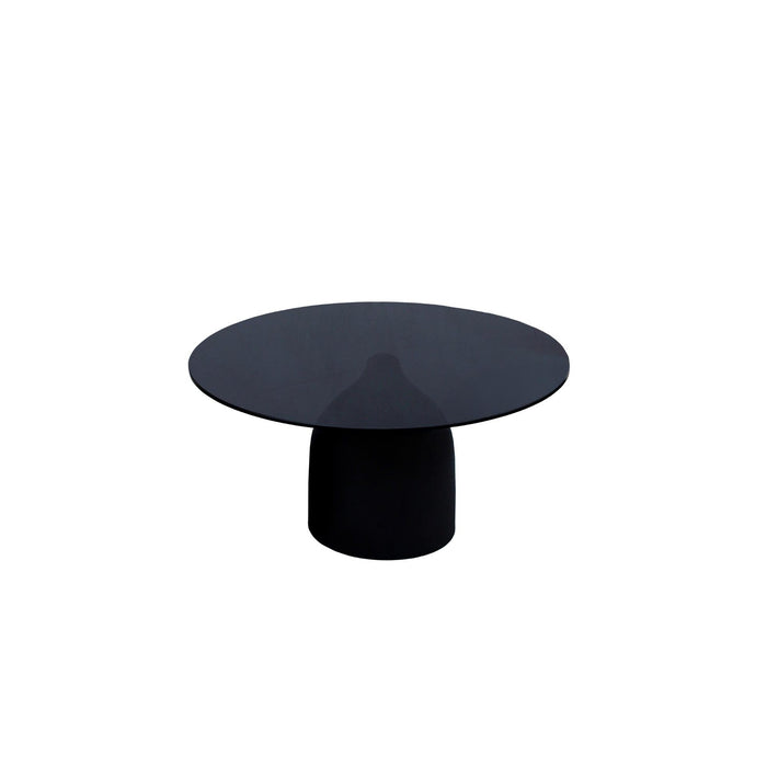 Brix Bijzettafel Glas Zwart 70 cm-Livingfurn