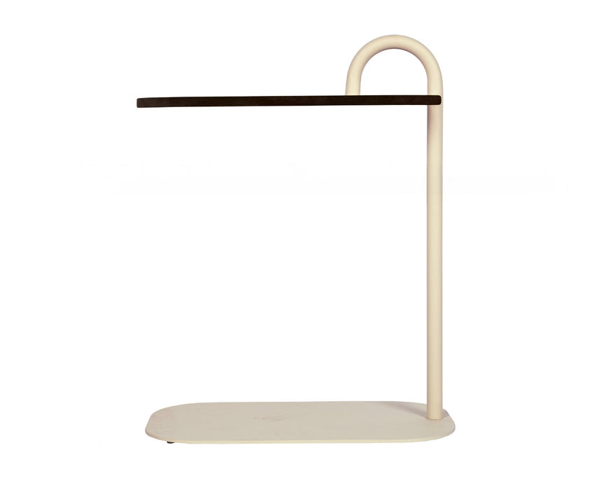 Brix Bijzettafel Mangohout Beige 30x48 cm-Livingfurn