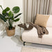Brix Bijzettafel Mangohout Beige 30x48 cm-Livingfurn