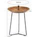 Brix Bijzettafel Mangohout Naturel hout 45 cm-Bijzettafels-Livingfurn