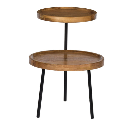 Brix Bijzettafel Mangohout Naturel hout 45 cm-Livingfurn