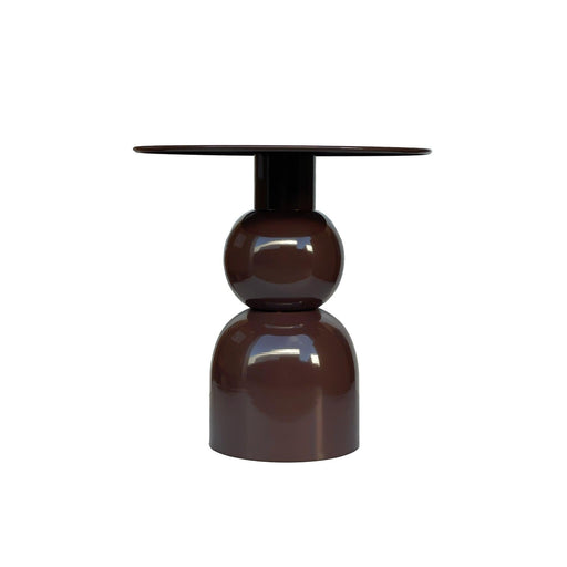 Brix Bijzettafel Metaal Bruin 49 cm 49.5x49.5x52.5 cm-Bijzettafels-Livingfurn