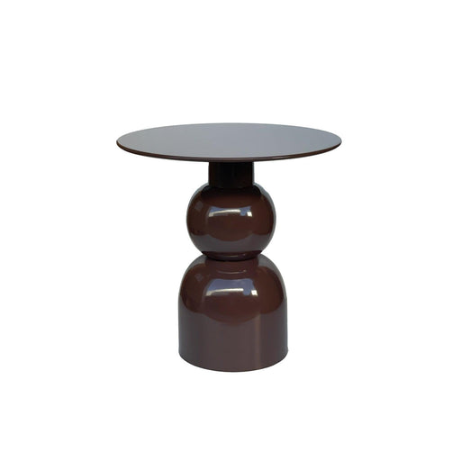 Brix Bijzettafel Metaal Bruin 49 cm 49.5x49.5x52.5 cm-Bijzettafels-Livingfurn