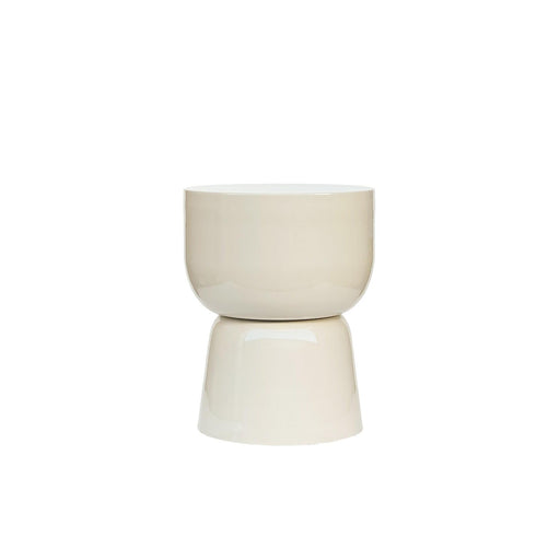 Brix Bijzettafel Metaal Wit 35 cm-Bijzettafels-Livingfurn