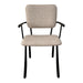 Brix Eetkamerstoel Beige 56 cm - Stof, gecoat staal - 31441-Eetkamerstoelen-Livingfurn