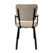 Brix Eetkamerstoel Beige 56 cm - Stof, gecoat staal - 31441-Eetkamerstoelen-Livingfurn