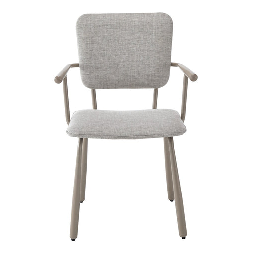 Brix Eetkamerstoel Beige 56 cm - Stof, gecoat staal-Eetkamerstoelen-Livingfurn