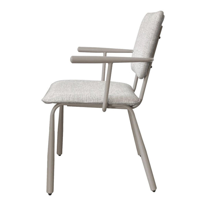 Brix Eetkamerstoel Beige 56 cm - Stof, gecoat staal-Eetkamerstoelen-Livingfurn