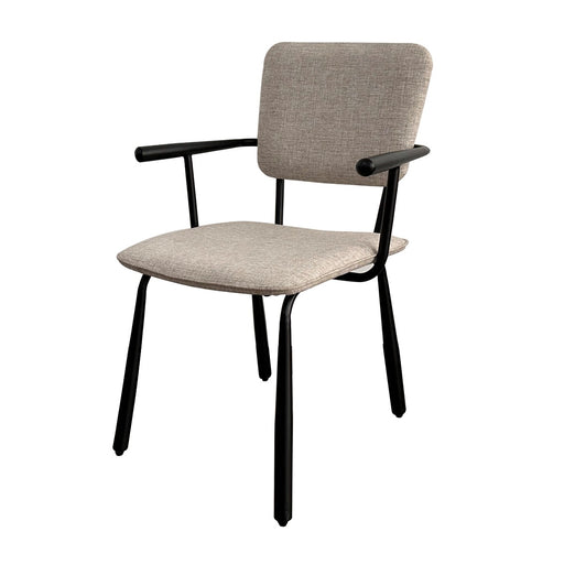 Brix Eetkamerstoel Beige 56 cm - Stof, gecoat staal-Eetkamerstoelen-Livingfurn