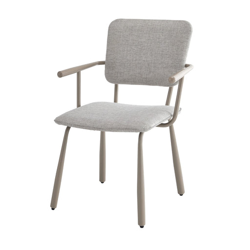 Brix Eetkamerstoel Beige 56 cm - Stof, gecoat staal-Eetkamerstoelen-Livingfurn