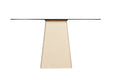 Brix Eettafel Glas Crème wit 140x40 cm-Eettafels-Livingfurn