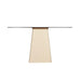 Brix Eettafel Glas Crème wit 140x40 cm-Eettafels-Livingfurn