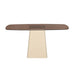 Brix Eettafel Glas Crème wit 140x40 cm-Eettafels-Livingfurn