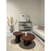 Brix Eettafel Glas Rood 123x38x90 cm-Eettafels-Livingfurn
