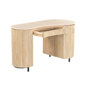 Brix Eettafel Mangohout Beige 136x60 cm-Bureaus-Livingfurn