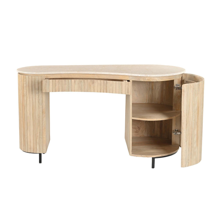 Brix Eettafel Mangohout Beige 136x60 cm-Eettafels-Livingfurn
