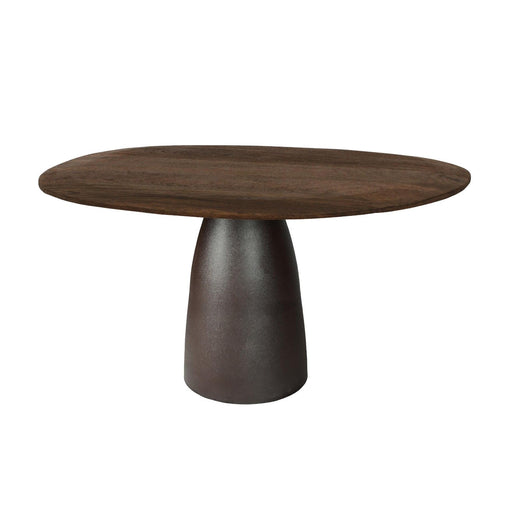 Brix Eettafel Mangohout Bruin 120x140 cm-Eettafels-Livingfurn