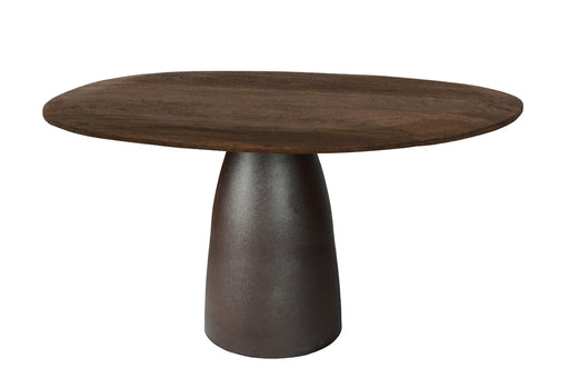 Brix Eettafel Mangohout Bruin 120x140 cm-Eettafels-Livingfurn