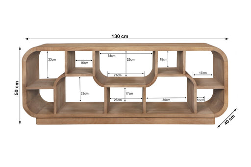 Brix Eettafel Mangohout Bruin 130x40x50 cm-Eettafels-Livingfurn