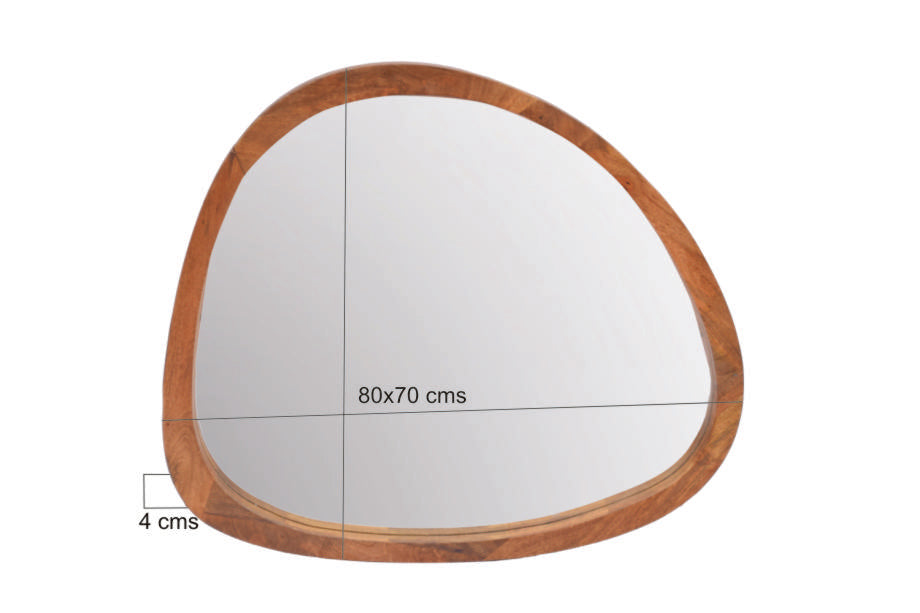 Brix Eettafel Mangohout Bruin 80 cm-Eettafels-Livingfurn
