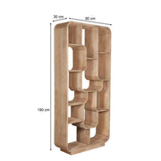 Brix Eettafel Mangohout Bruin 90x30x190 cm-Boekenkasten-Livingfurn