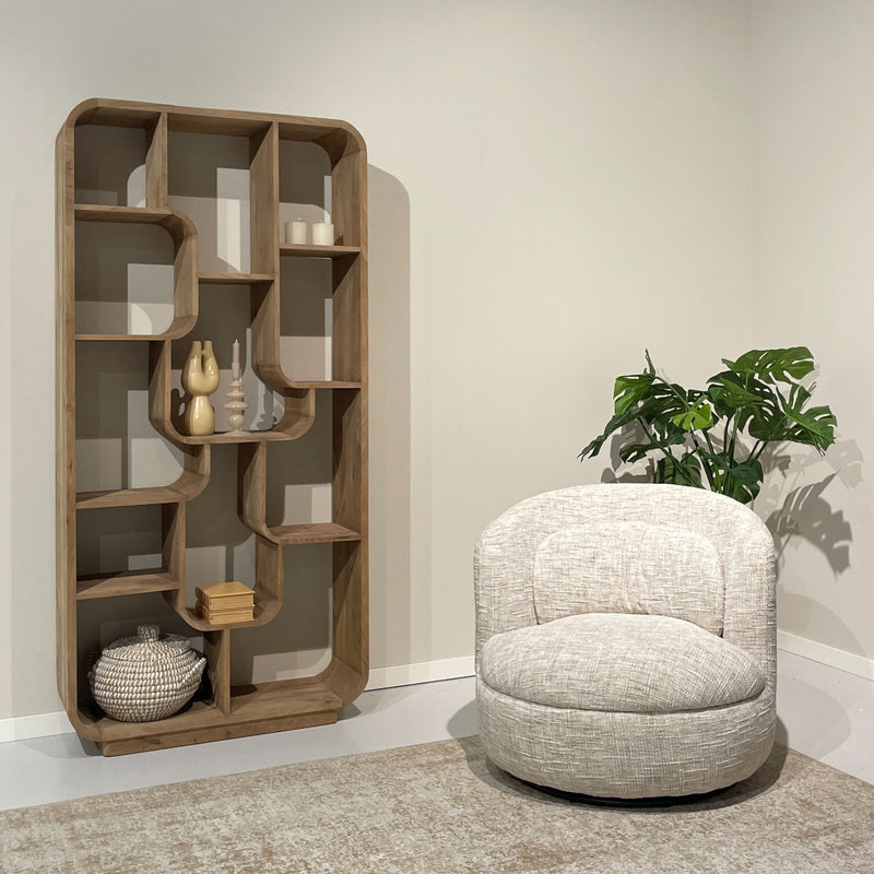 Brix Eettafel Mangohout Bruin 90x30x190 cm-Boekenkasten-Livingfurn