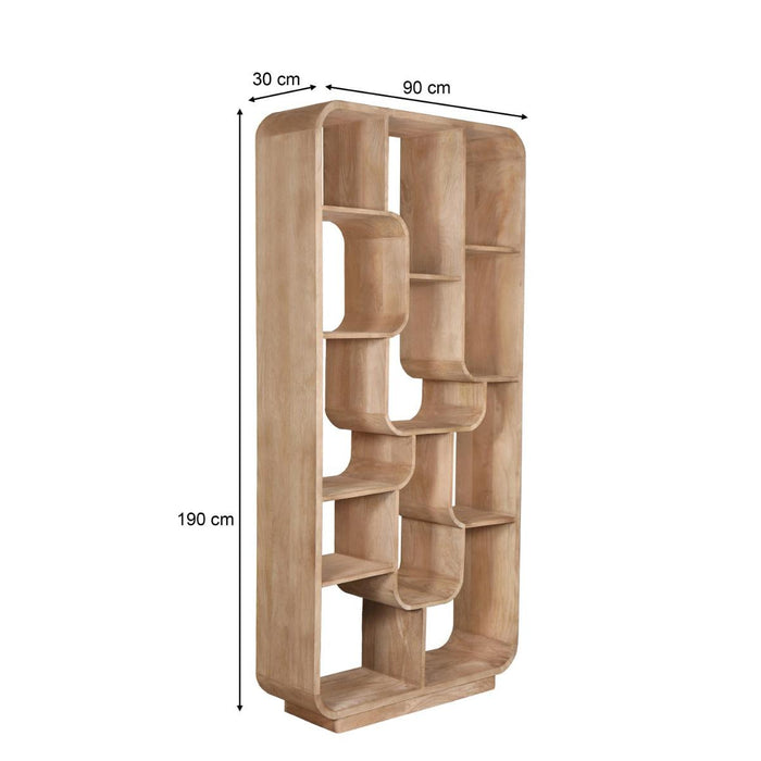 Brix Eettafel Mangohout Bruin 90x30x190 cm-Eettafels-Livingfurn