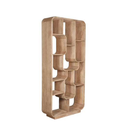 Brix Eettafel Mangohout Bruin 90x30x190 cm-Boekenkasten-Livingfurn