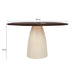 Brix Eettafel Mangohout Crème wit 120x140 cm-Eettafels-Livingfurn