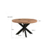 Brix Eettafel Mangohout Naturel hout 140 cm-Eettafels-Livingfurn