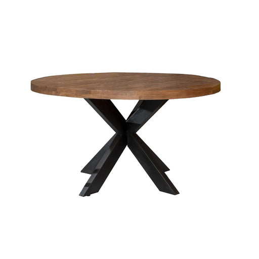 Brix Eettafel Mangohout Naturel hout 140 cm-Eettafels-Livingfurn