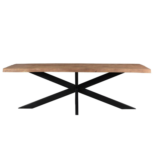 Brix Eettafel Mangohout Naturel hout 180x90 cm-Eettafels-Livingfurn