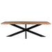Brix Eettafel Mangohout Naturel hout 180x90 cm-Eettafels-Livingfurn