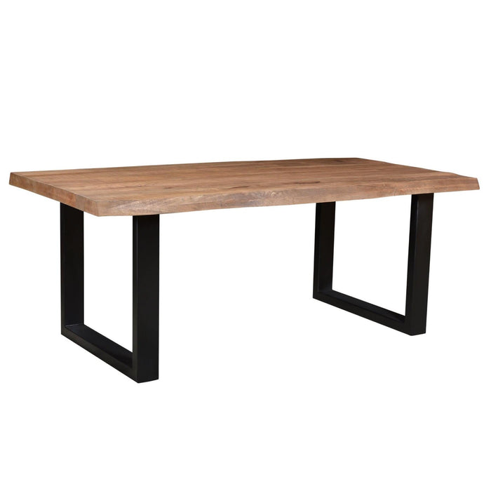 Brix Eettafel Mangohout Naturel hout 200x100 cm - 11995-Eettafels-Livingfurn