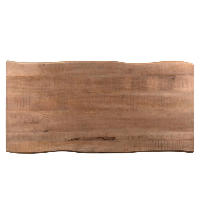 Brix Eettafel Mangohout Naturel hout 200x100 cm-Eettafels-Livingfurn