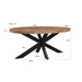 Brix Eettafel Mangohout Naturel hout 210x100 cm-Eettafels-Livingfurn