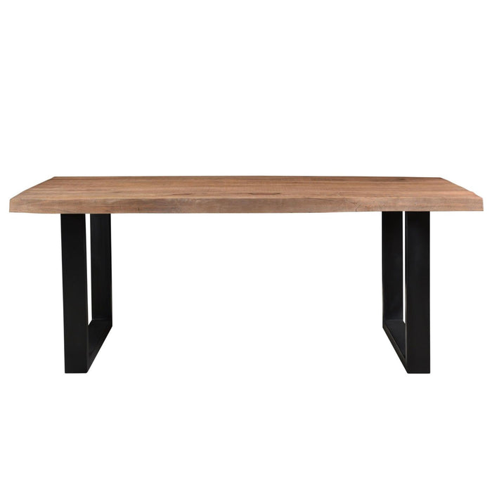 Brix Eettafel Mangohout Naturel hout 220x100 cm-Eettafels-Livingfurn