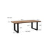 Brix Eettafel Mangohout Naturel hout 240x100 cm-Eettafels-Livingfurn