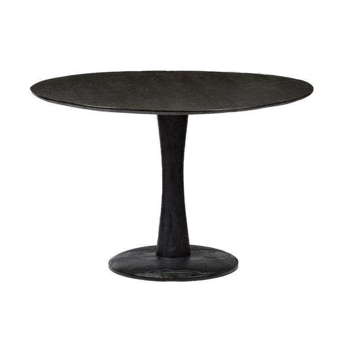 Brix Eettafel Mangohout Zwart 120 cm 120x120x76 cm-Eettafels-Livingfurn