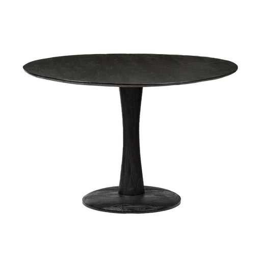 Brix Eettafel Mangohout Zwart 120 cm-Eettafels-Livingfurn