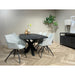 Brix Eettafel Mangohout Zwart 220x100 cm-Eettafels-Livingfurn